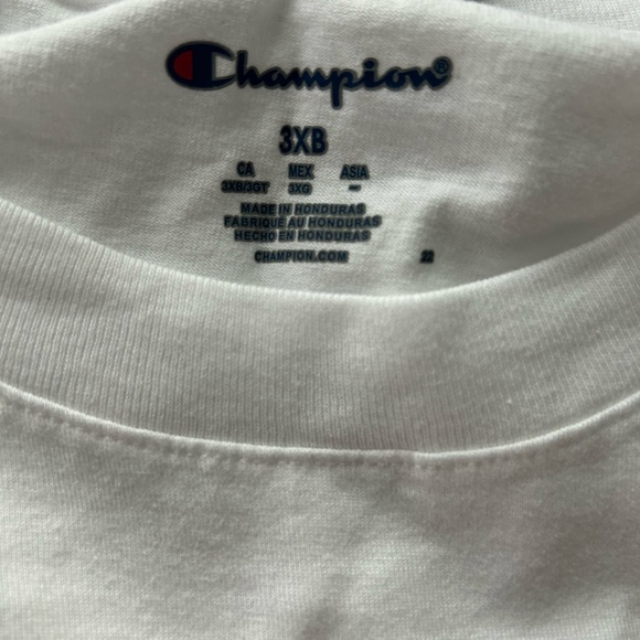 Men’s White Champion T-shirt Size 3XB new - Picture 6 of 9